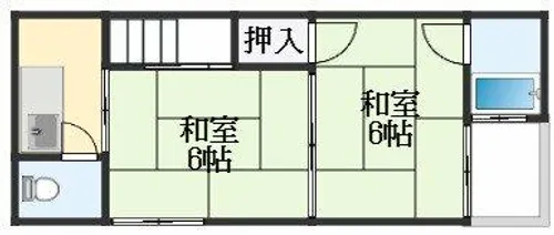 大阪府堺市西区浜寺諏訪森町東1丁【一戸建】の間取り