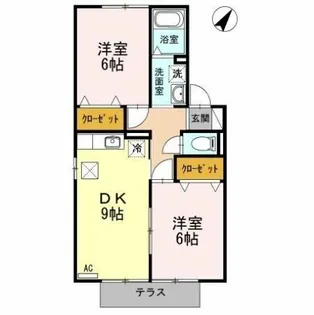 プルート【1階】の間取り