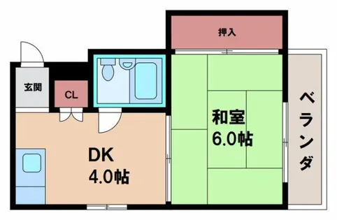 シティハイツエコー【2階】の間取り
