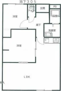 ピボットマンション池下【305号室】の間取り