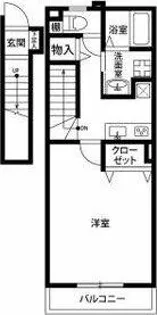 アンプルールリーブル彩美【1階】の間取り