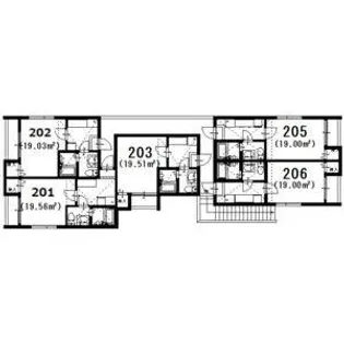 ヒロアーカ新守山【203号室】の間取り