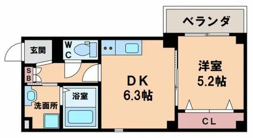 GARDENIA天王寺南(ガルデニア)【3階】の間取り