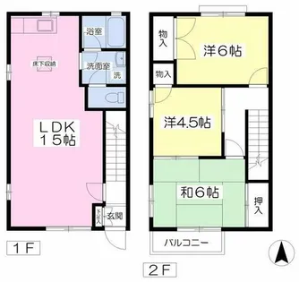 国分ガーデンハイツ【101号室】の間取り