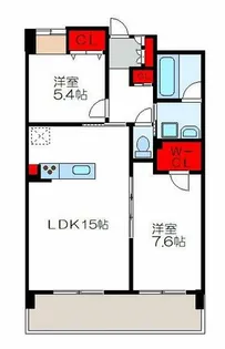 メゾン新町【1階】の間取り