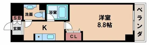ジュネス東住吉弐番館【6階】の間取り