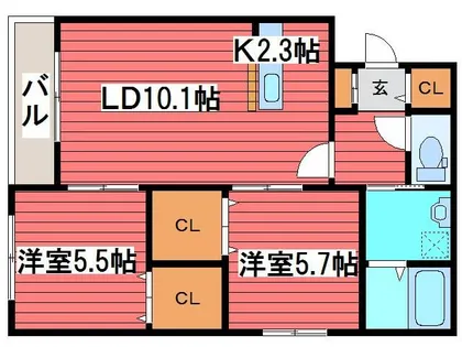 The Park 1【1階】の間取り