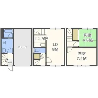 GRANT中の島【1号室】の間取り
