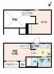 福岡県福岡市博多区竹下4丁目【アパート】の間取り