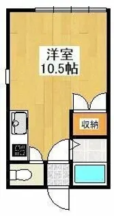 ハイツ・リバーサイドⅡ【105号室】の間取り