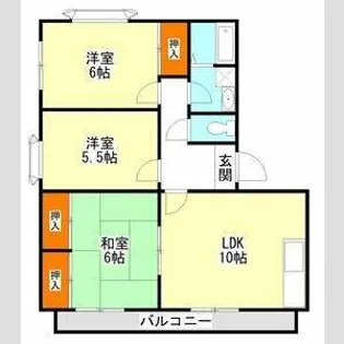 ヴィブレ大歳 A棟【2階】の間取り