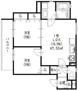 大阪府四條畷市中野本町【アパート】の間取り