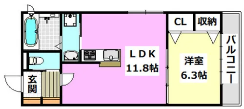FIORE【1階】の間取り