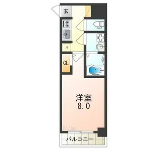 S-RESIDENCE堺市駅前【5階】の間取り