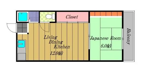 木下ハイツ【205号室】の間取り