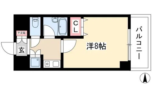 覚王山エクセル【5階】の間取り