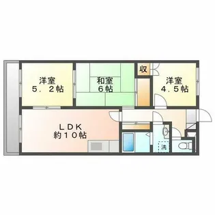 フェリスカーザ【1階】の間取り