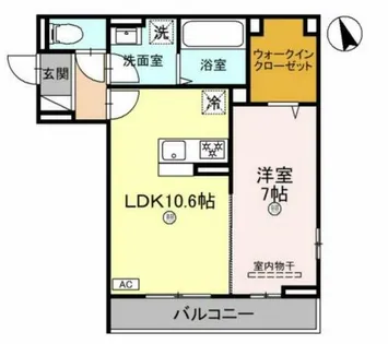 クオーレ神和【1階】の間取り