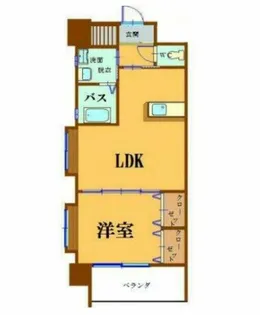 ギャラン井堀【6階】の間取り