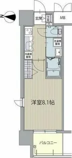 パルティール高畑アネックス【5階】の間取り