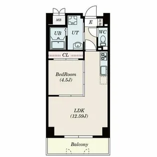 古出来エンブルコート(旧GRANDUKE古出来)【5階】の間取り