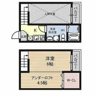 GRANDOLE志賀本通Ⅱ【2階】の間取り