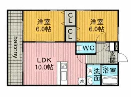 アビタシオン今池【3階】の間取り