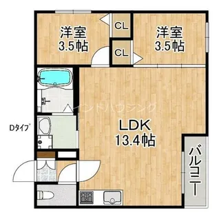 AVANTIO泉佐野【2階】の間取り