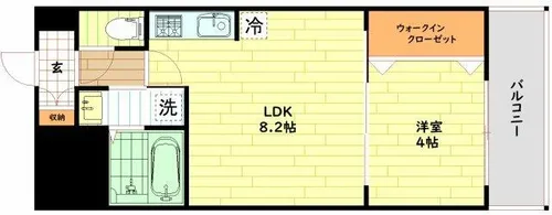 セレニテ京橋クレア【12階】の間取り