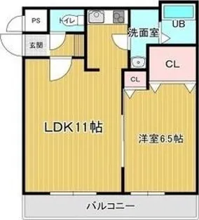 リベア的場【103号室】の間取り