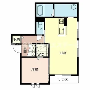 加西市北条町(リメインらかん W棟)【1階】の間取り