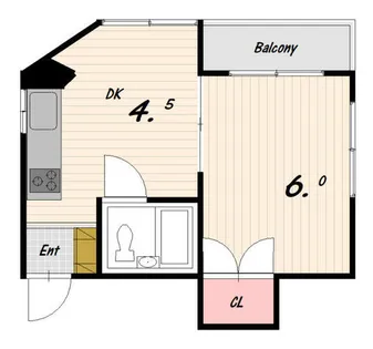 ココロ大田町【4階】の間取り
