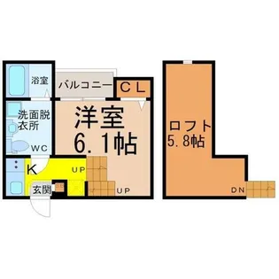 HUMMINGLIFE新栄(ハミングライフ新栄)【2階】の間取り