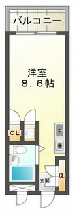 プレジール有瀬【316号室】の間取り