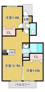ラ・フェリーチェ【1階】の間取り