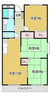 日吉マンション【3階】の間取り