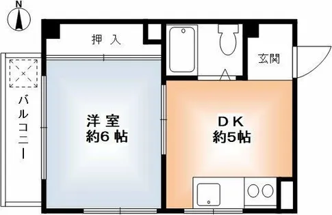 オリバーサイド88【4階】の間取り