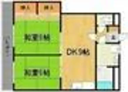 HIROハイツ【202号室】の間取り