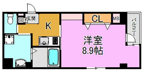 エヌエムトラントシス【2階】の間取り