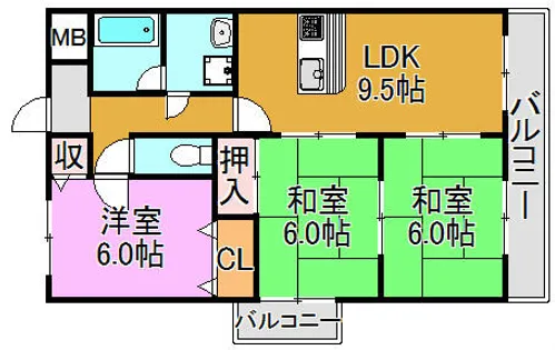 サンクチュアリ【8階】の間取り