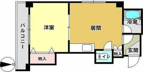 リズム中島公園【6階】の間取り