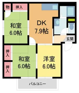 ファミール仁川IV【2階】の間取り
