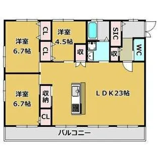アルファコート名南【4階】の間取り