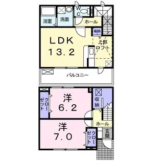 ミノル【1階】の間取り