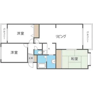 グランメール山川【2階】の間取り