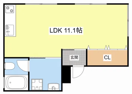 えすぺらんさ【201号室】の間取り