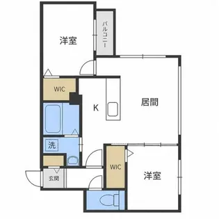 シティプラザN23【3階】の間取り