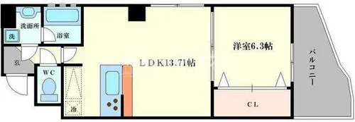 THE PREMIUM AQUA【702号室】の間取り