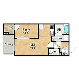 (仮称)ジーメゾン堺フィオーレ【3階】の間取り