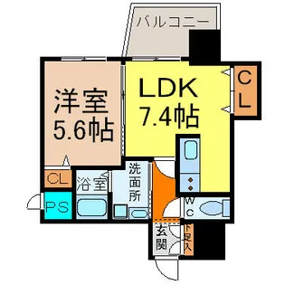 ヒルズ新栄【9階】の間取り